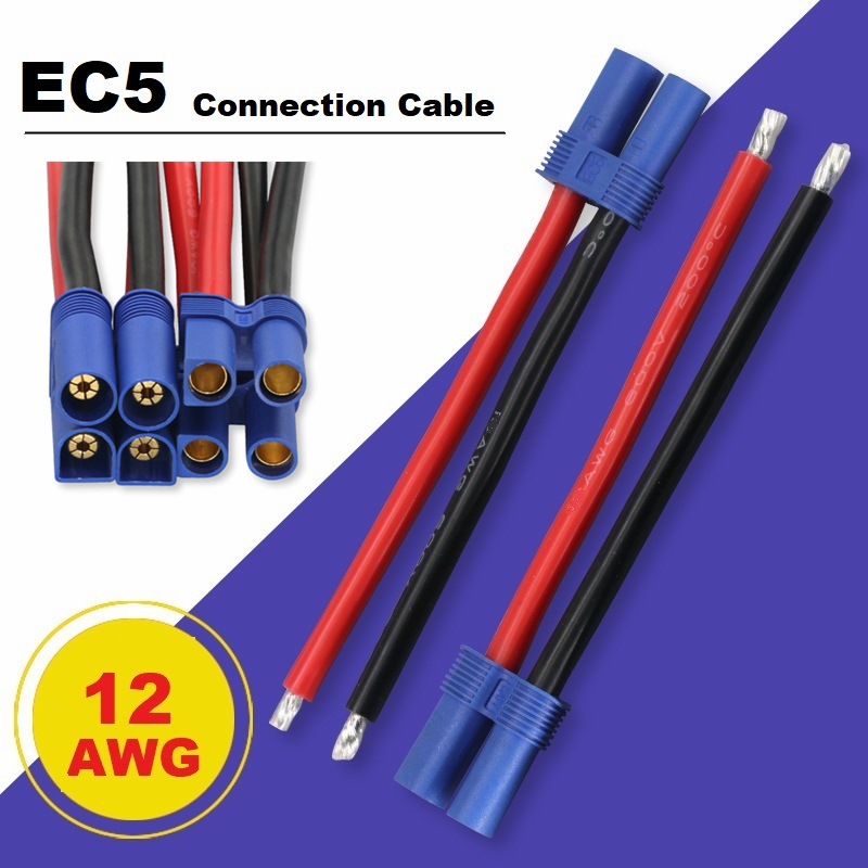 Rc Hobby Wholesale - EC5 Cable 12Awg 10CM Wire Harness