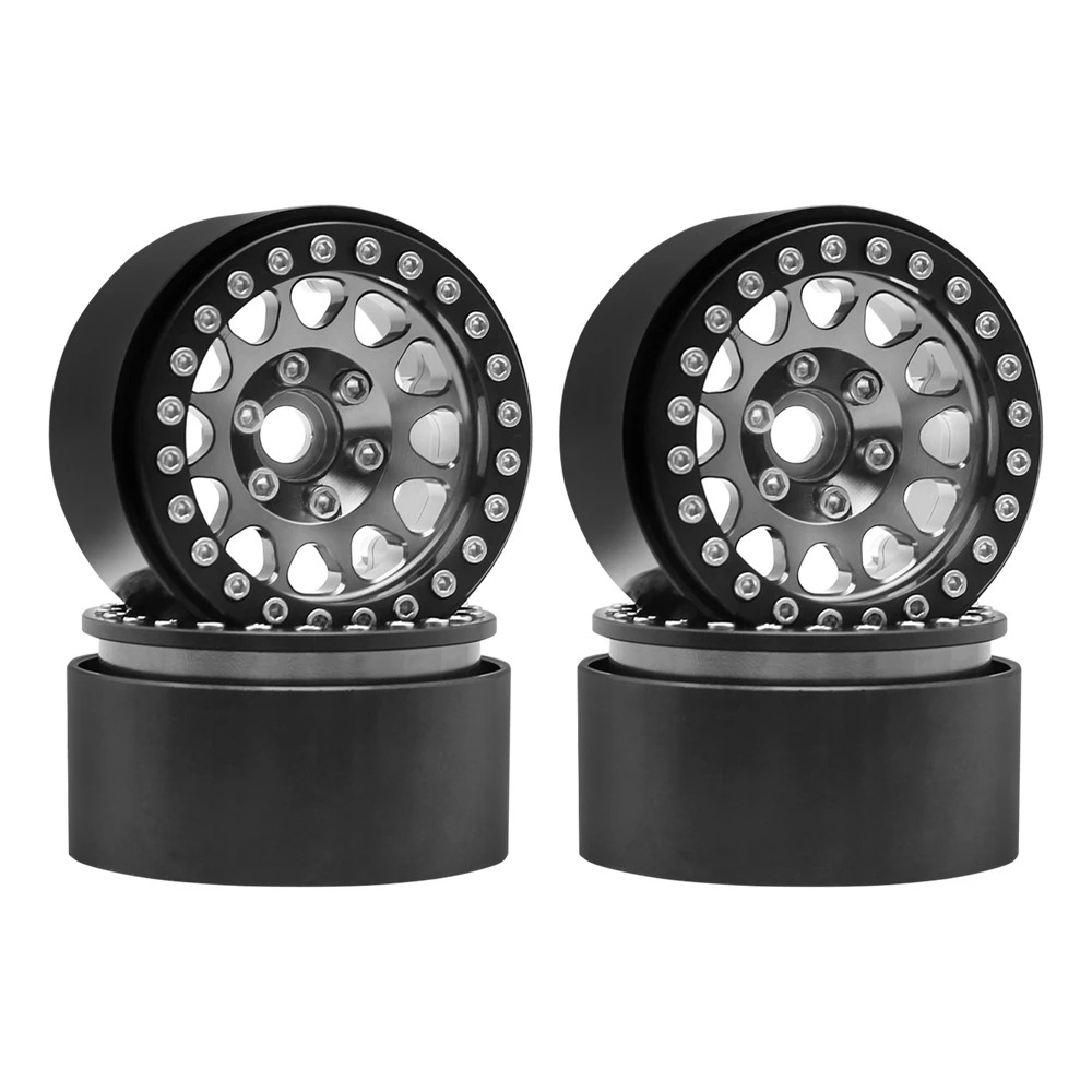 Wheel Rim Rc - 4pcs Metal 1.9 Beadlock Wheel Rim