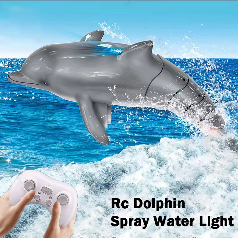 Rc Submarine Water - Rc Dolphin Whale Spray Water Light