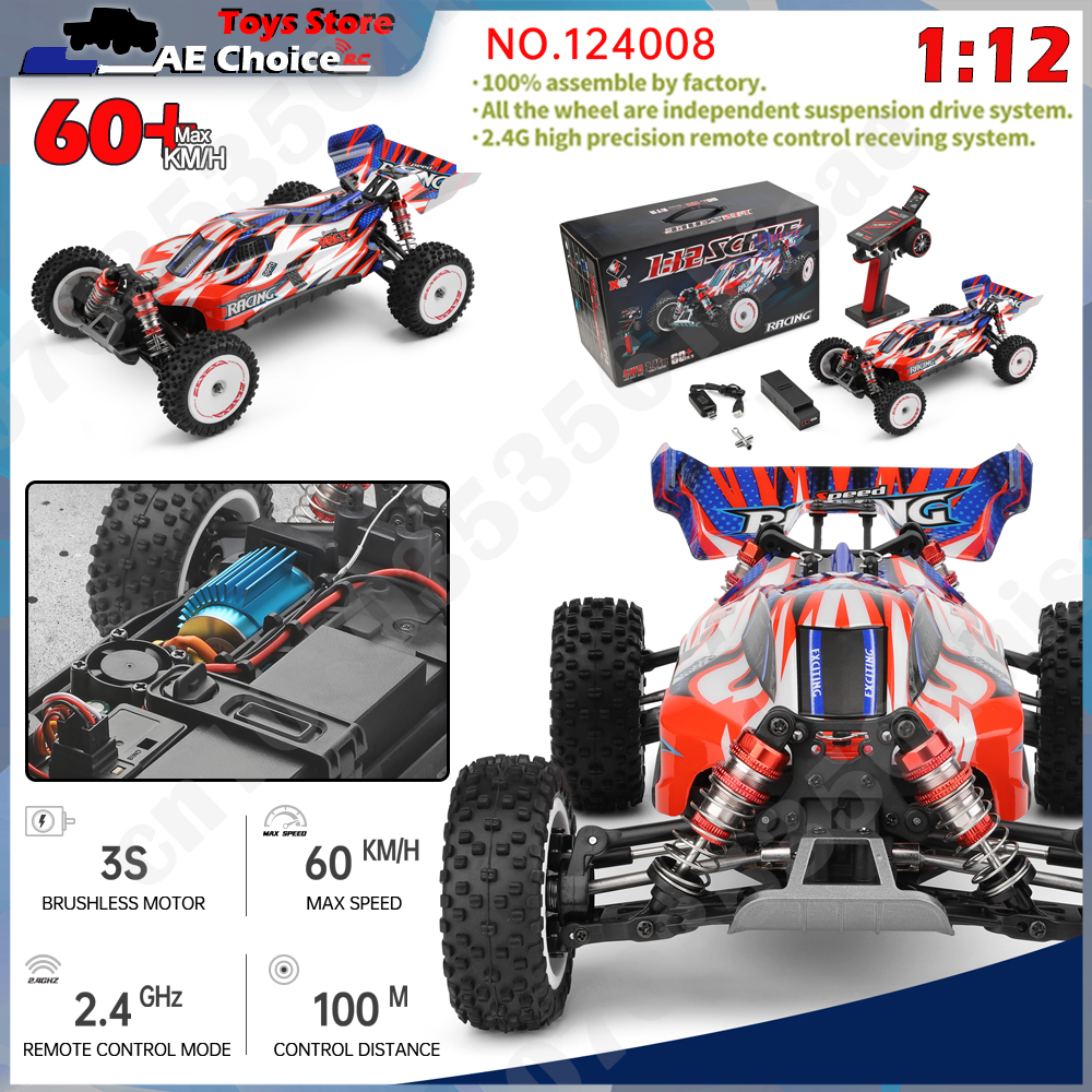 Rc Hobby Dump Truck - WLtoys 124008 1/12 V8 Brushless RC