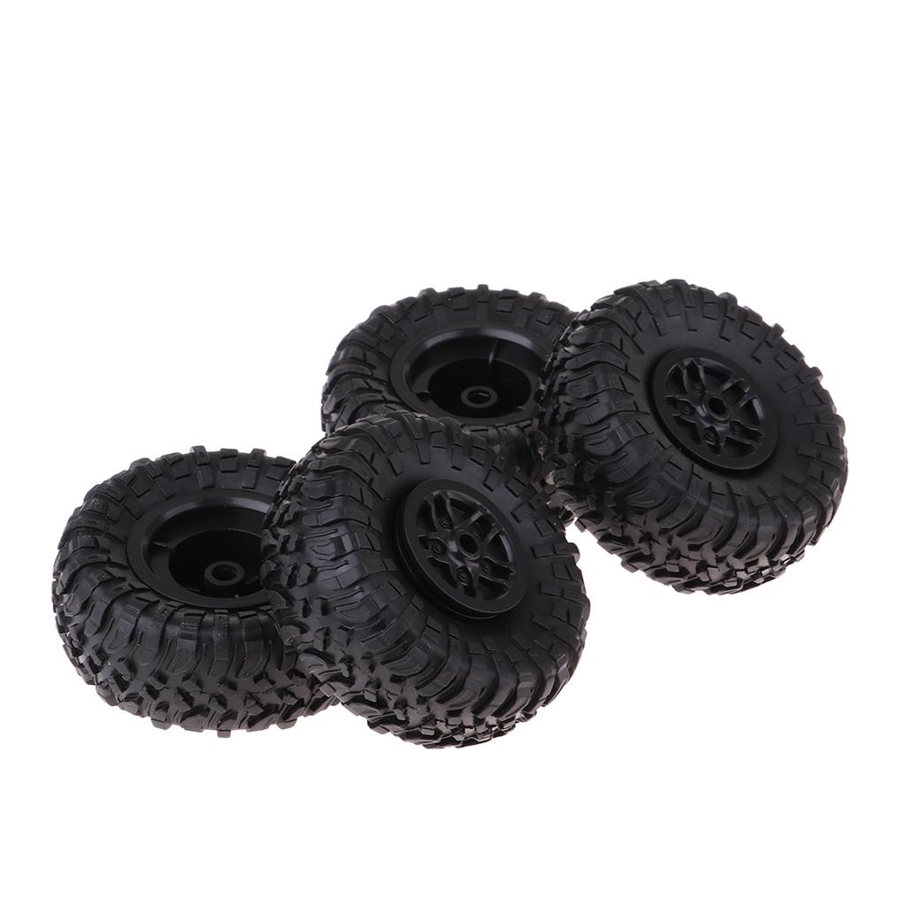 4pcs Black RC Car Tires 1 12 S - Wheel Rim Rc reseña y precio