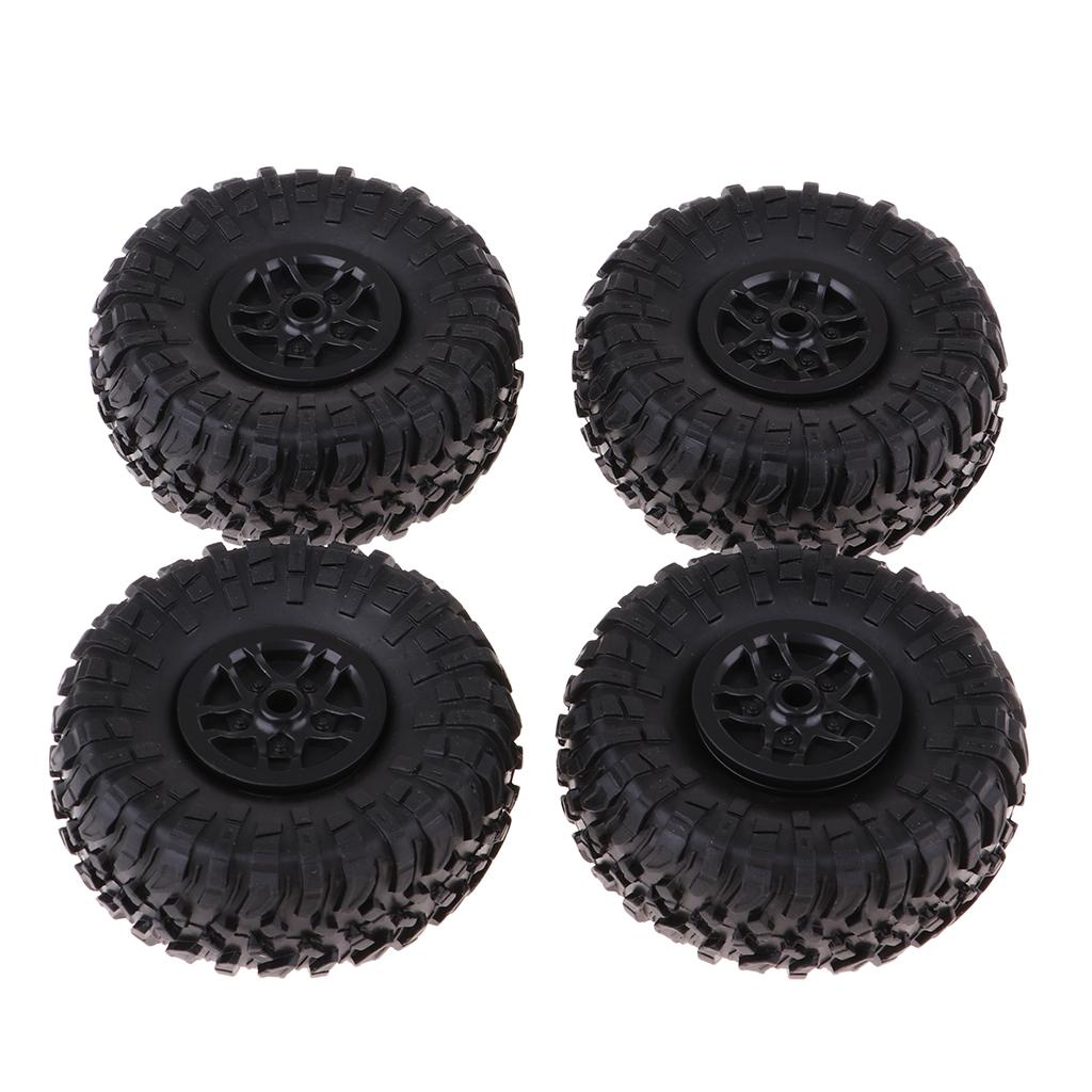 4pcs Black RC Car Tires 1 12 S - Wheel Rim Rc reseña y precio