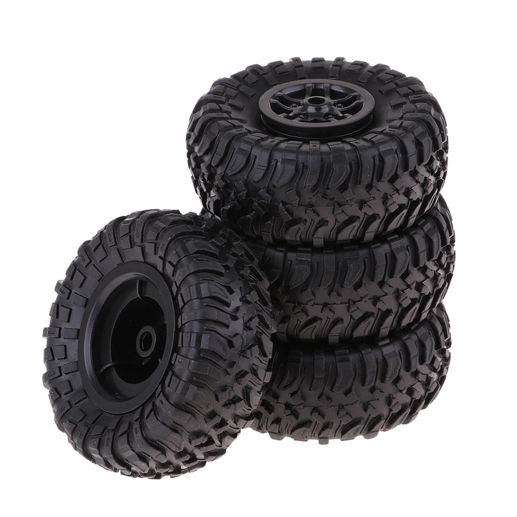 4pcs Black RC Car Tires 1 12 S - Wheel Rim Rc reseña y precio