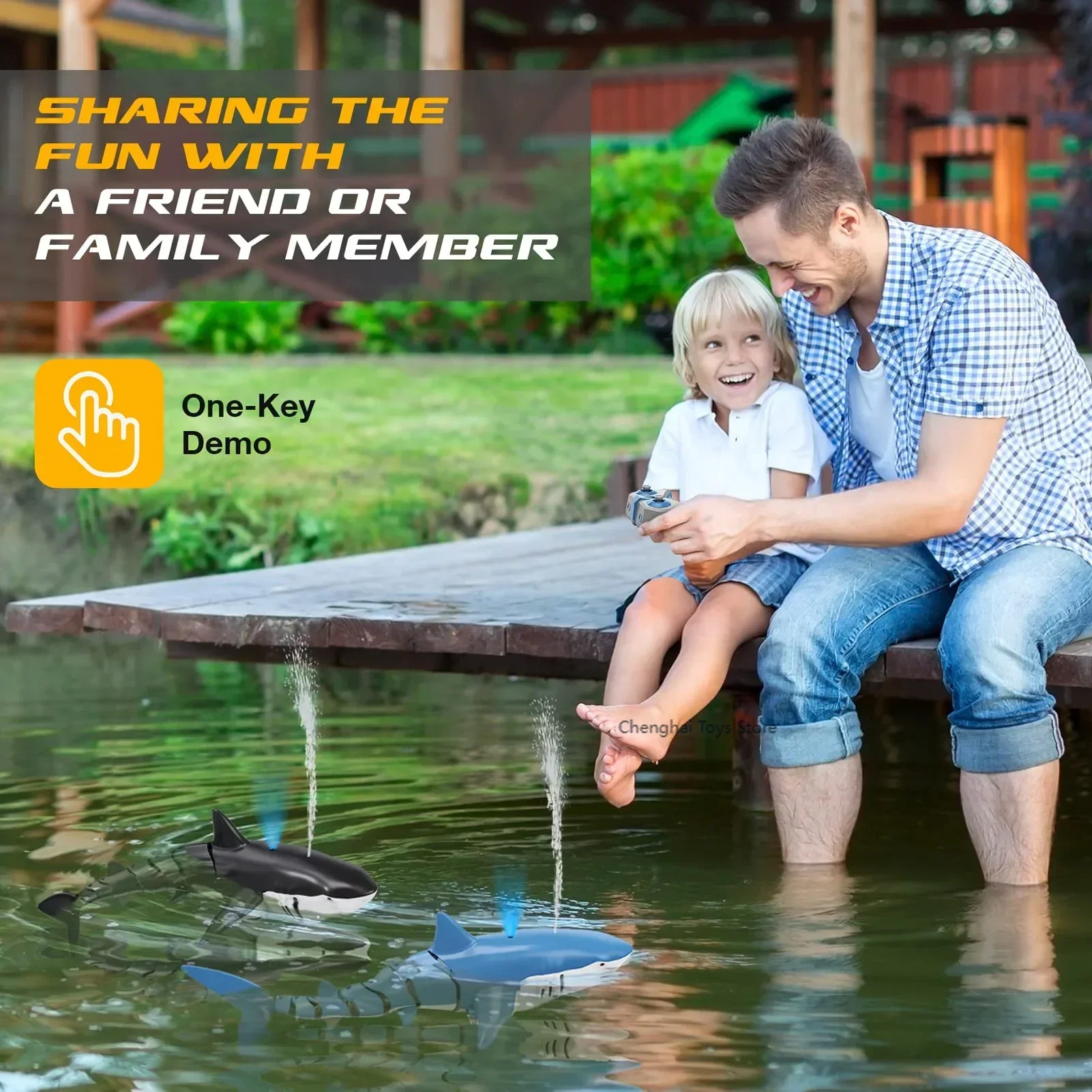 Intelligent Rc Shark Whale Wat - Rc Submarine Water reseña y precio