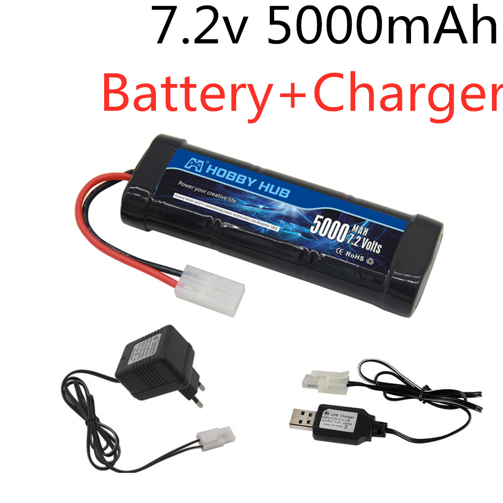 7.2V 5000mAh Ni-MH Battery Pac - Rc Hobby Vehicles reseña y precio