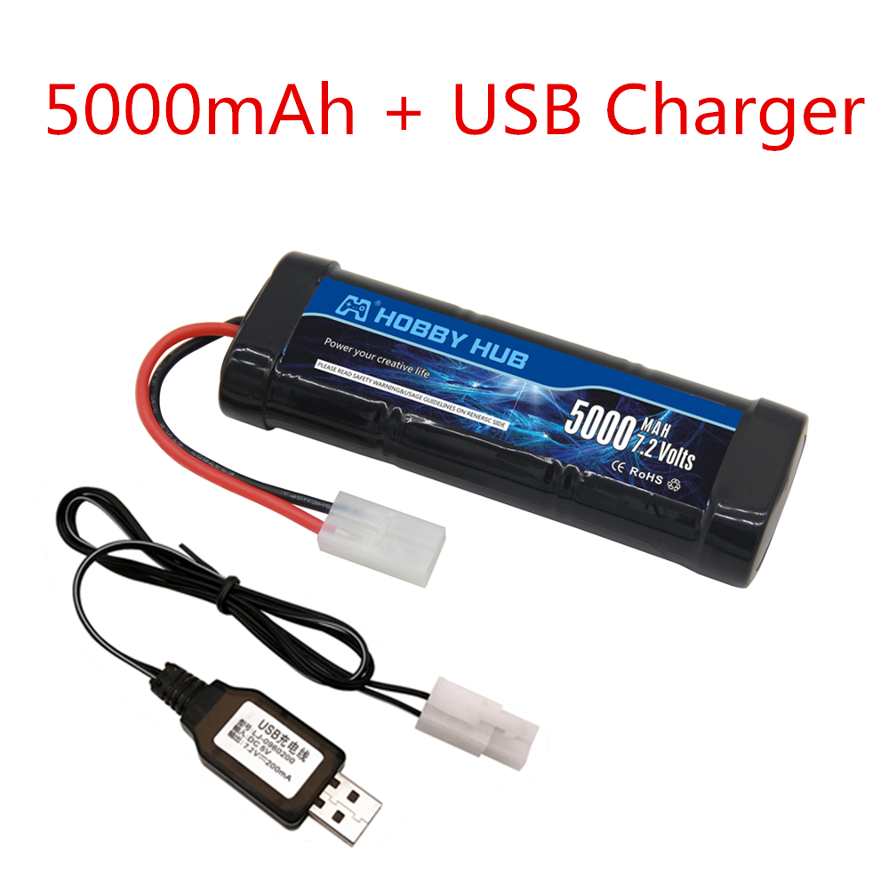 7.2V 5000mAh Ni-MH Battery Pac - Rc Hobby Vehicles reseña y precio