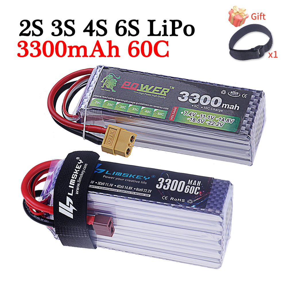 60C Lipo Battery 3300mAh 7.4V  - Rc Hobby Vehicles reseña y precio