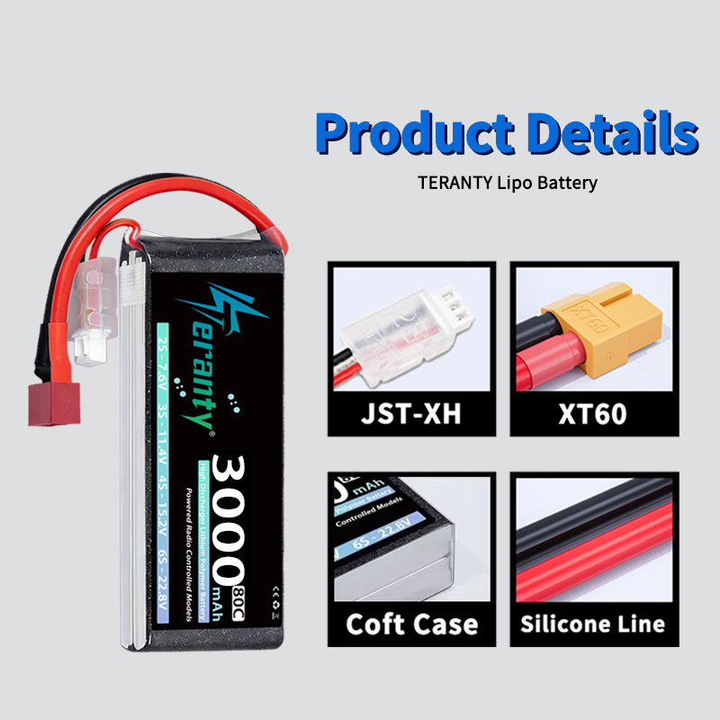 TERANTY 2S 3000mAh Lipo Batter - Rc Hobby Vehicles reseña y precio
