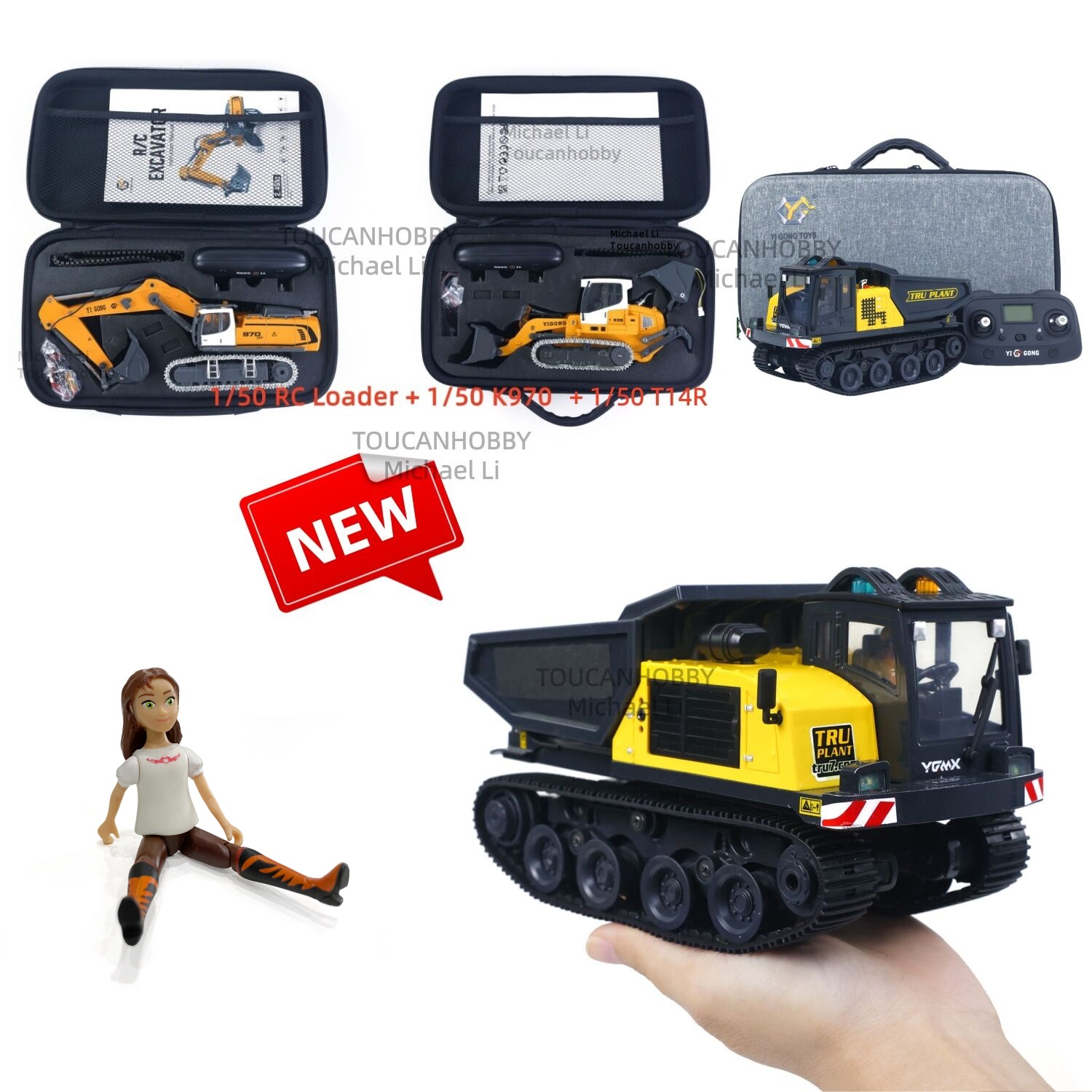 New 1/50 T14R RC Dumper K970 R - Rc Hobby Excavator reseña y precio
