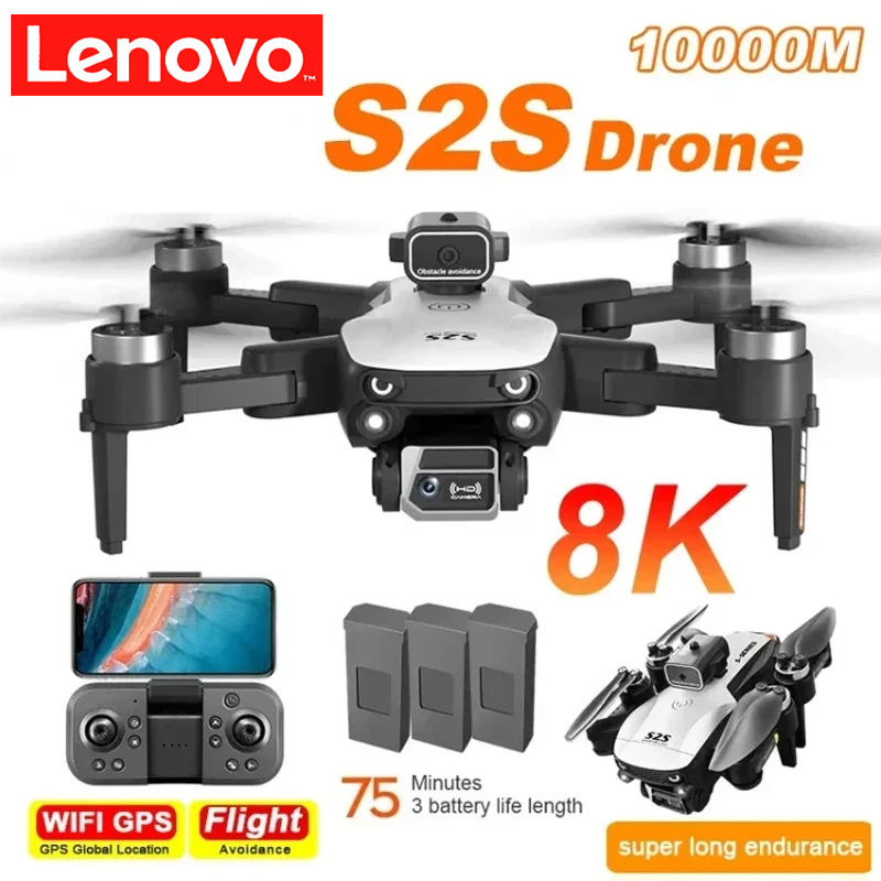 Lenovo S2S Drone 8K 5G GPS HD  - Rc Hobby Wholesale reseña y precio