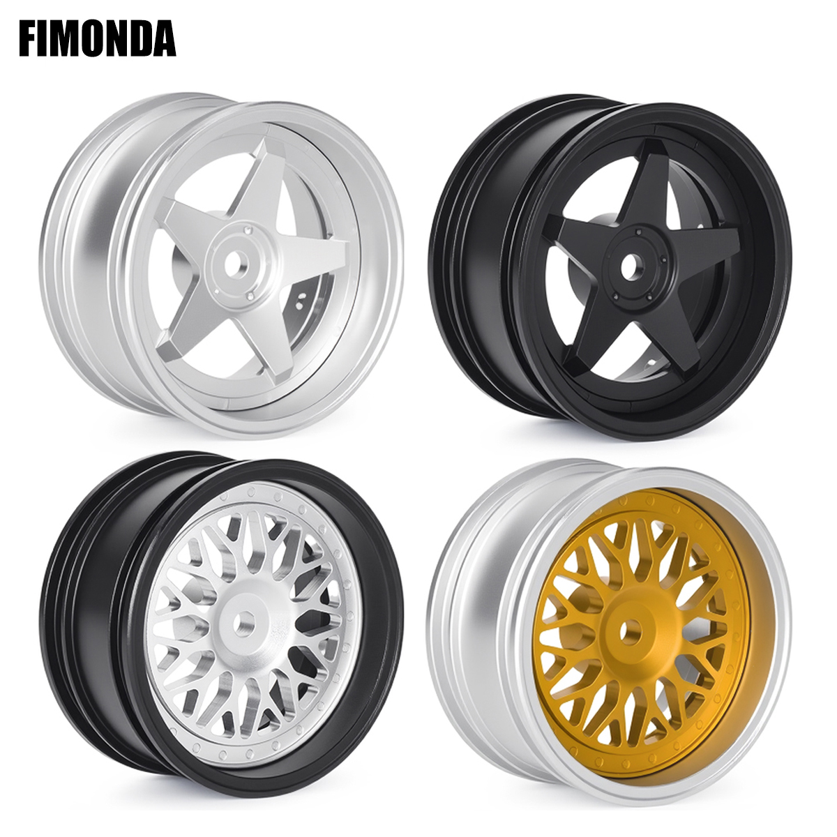 4Pcs Aluminum Wheel Hubs Rim 5 - Wheel Rim Rc reseña y precio
