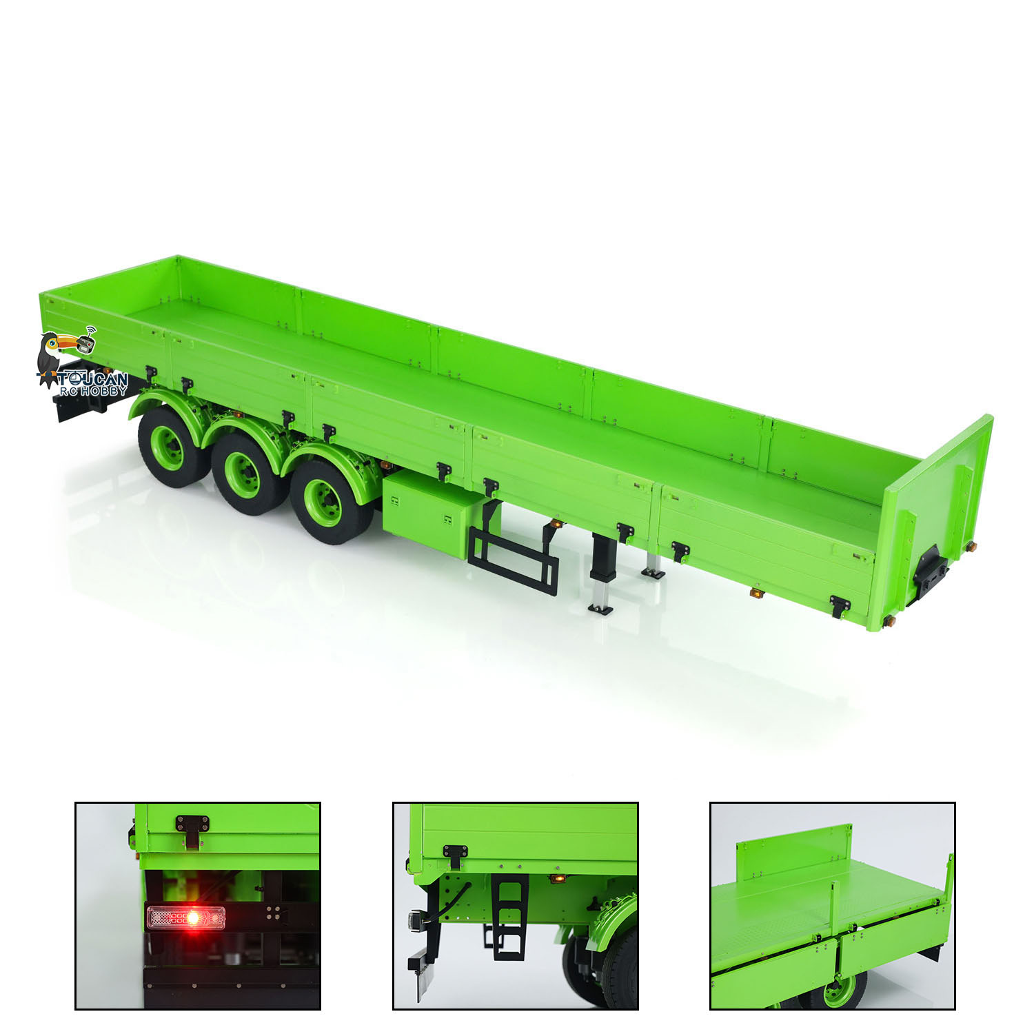 NEW 1/14 Metal Semi Trailer 3  - Rc Hobby Dump Truck reseña y precio