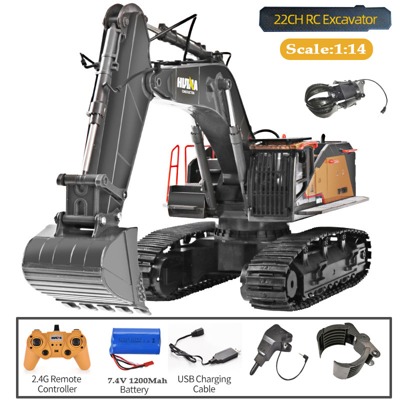 HUINA 1592 Alloy Excavator Tru - Rc Hobby Excavator reseña y precio