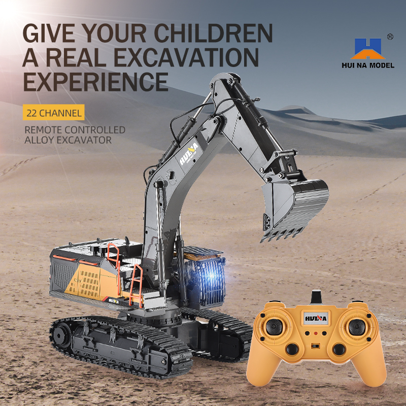 HUINA 1592 Alloy Excavator Tru - Rc Hobby Excavator reseña y precio