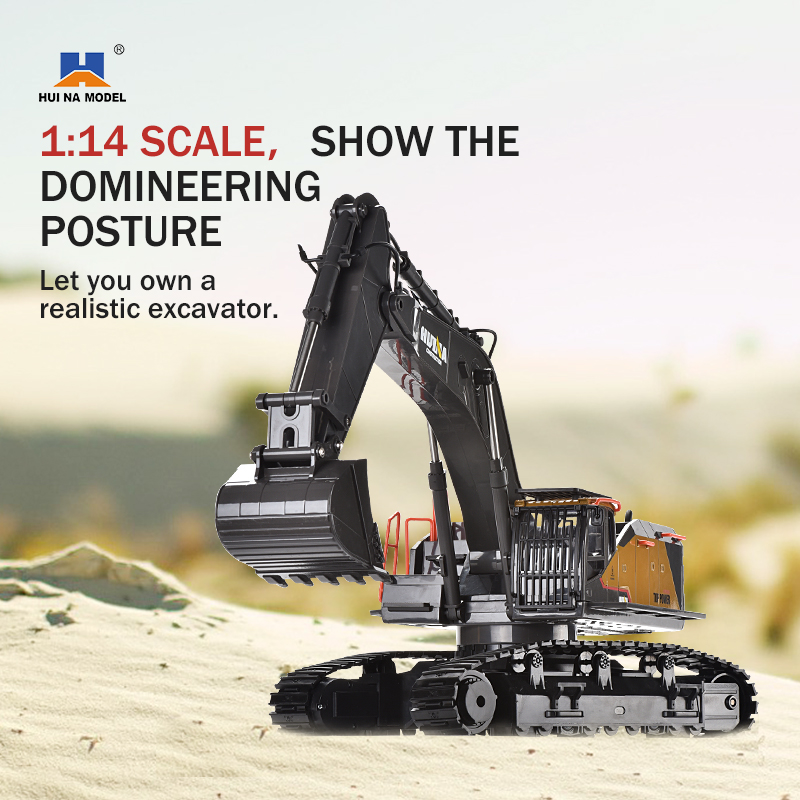 HUINA 1592 Alloy Excavator Tru - Rc Hobby Excavator reseña y precio