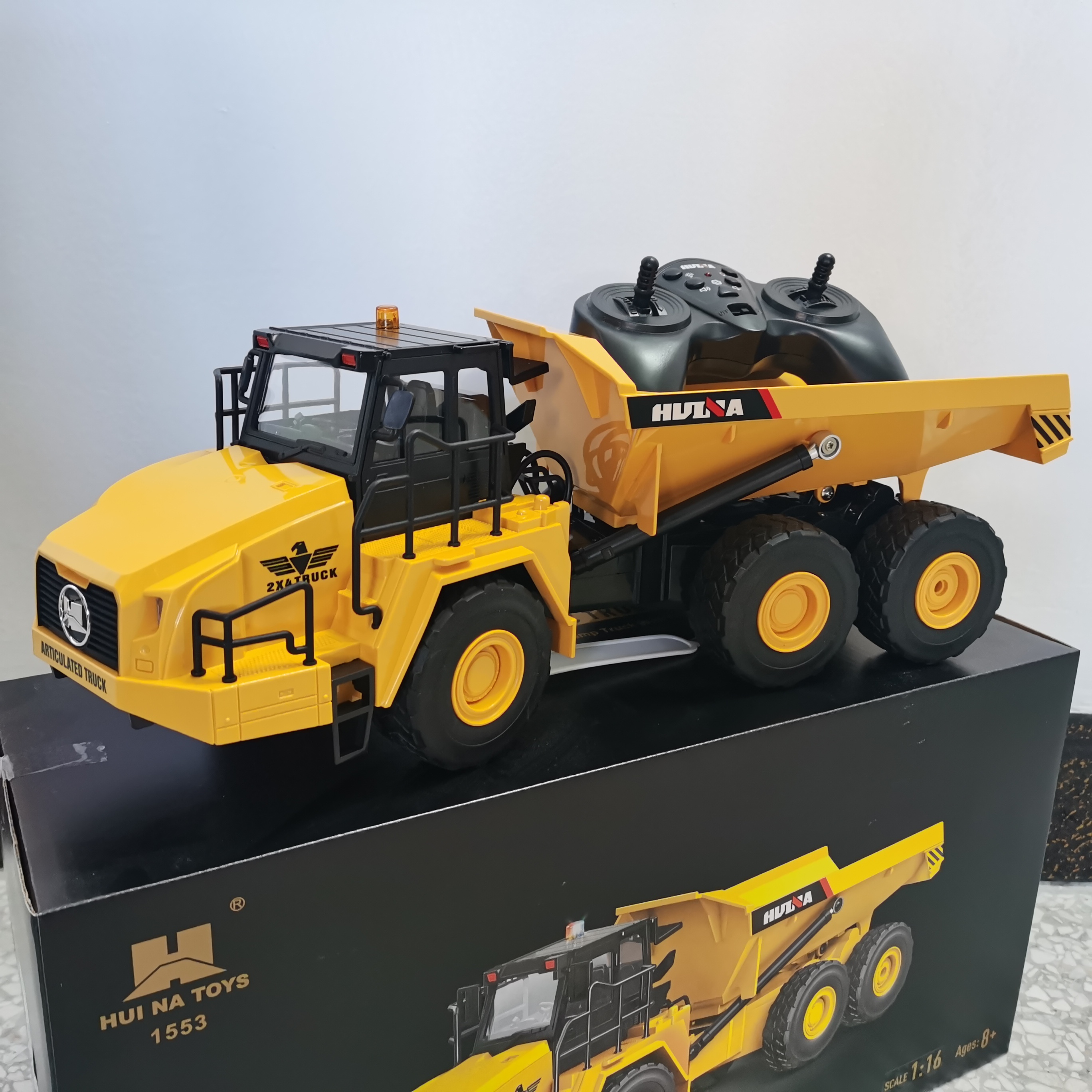1/18 Rc Truck Dumper Huina 155 - Rc Hobby Excavator reseña y precio
