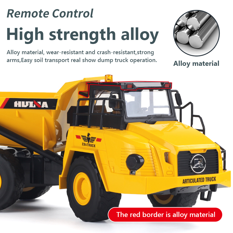 1/18 Rc Truck Dumper Huina 155 - Rc Hobby Excavator reseña y precio