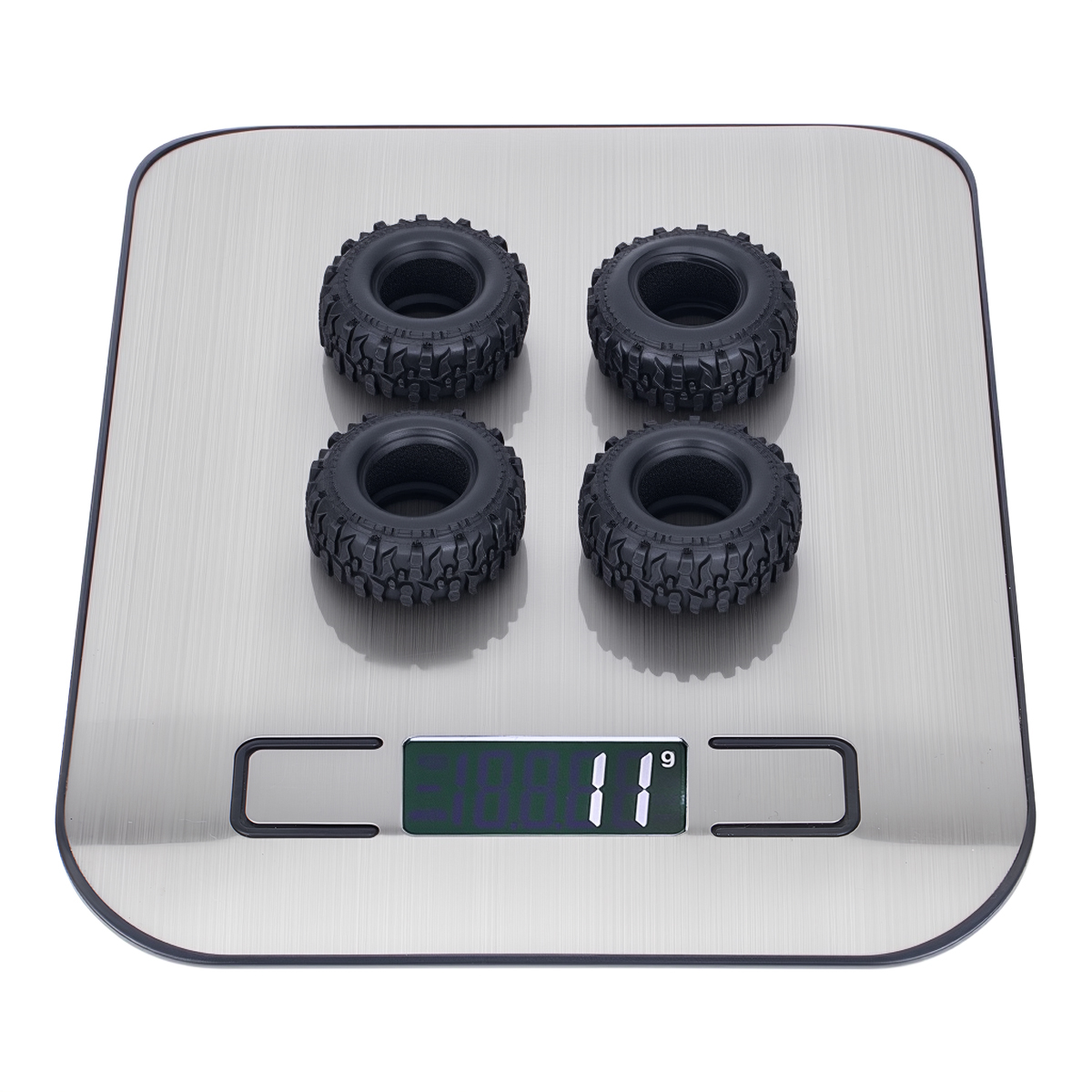 4Pcs 0.7 Inch Rubber Tires & B - Wheel Rim Rc reseña y precio