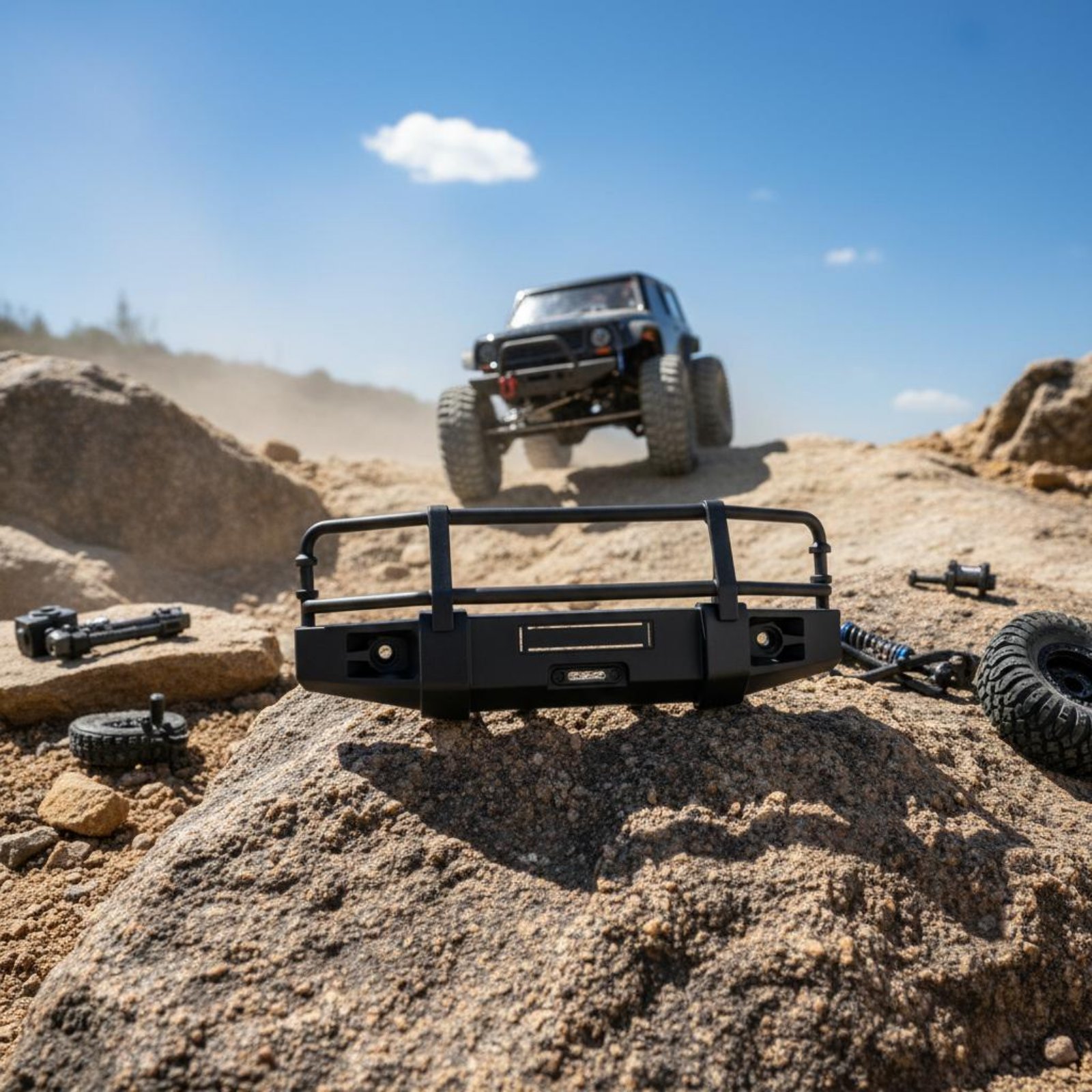 RC Crawler Front Bumper Shock  - Rc Hobby Vehicles reseña y precio