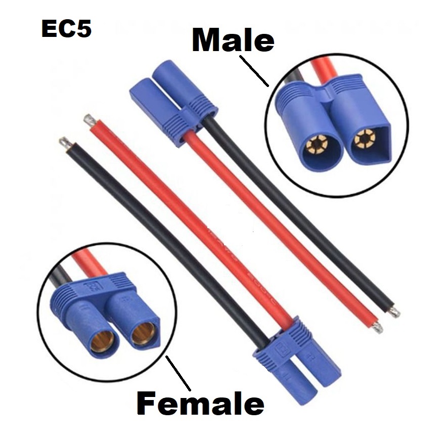 EC5 Cable 12Awg 10CM Wire Harn - Rc Hobby Wholesale reseña y precio