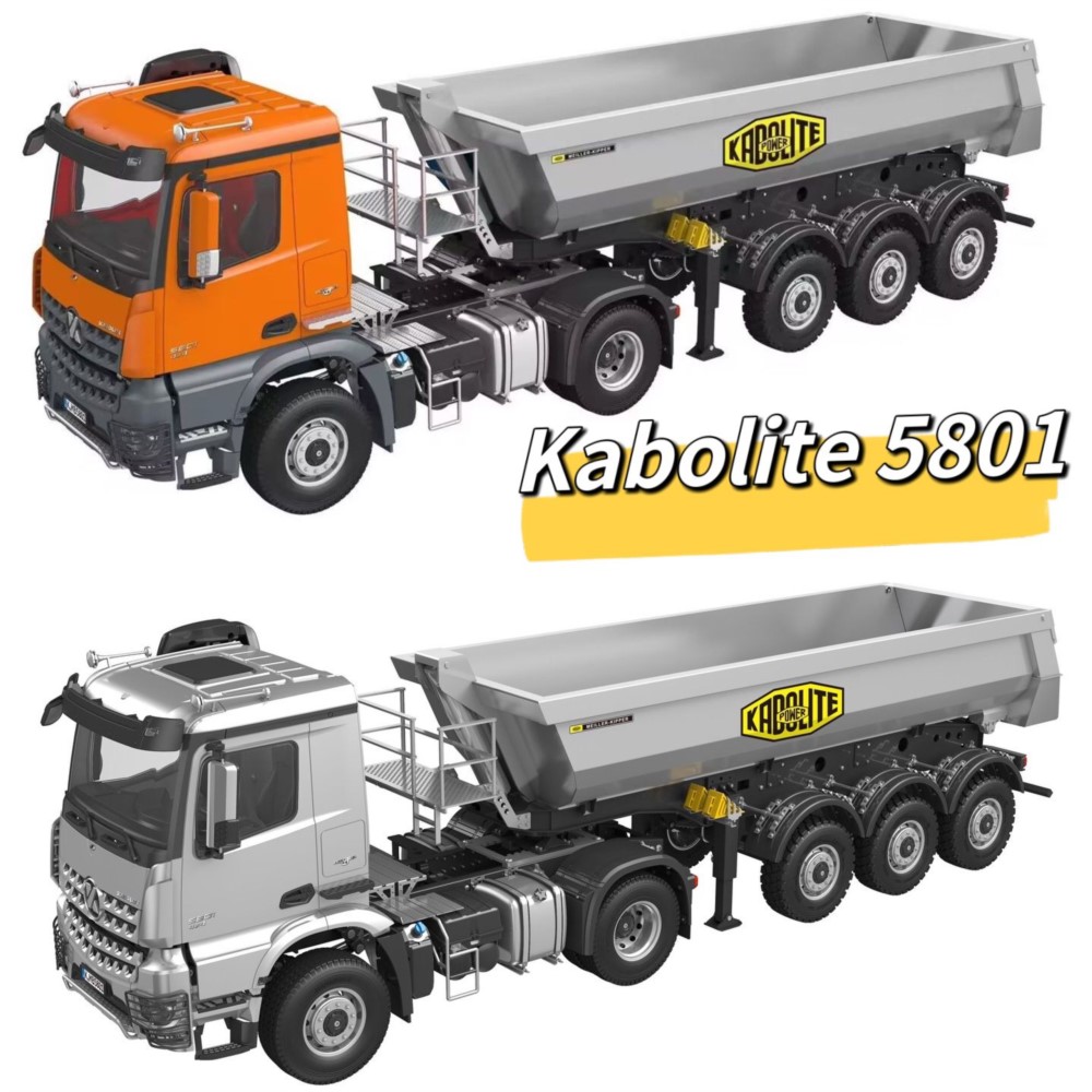 RTR Kabolite 1/14 5801 RC Trac - Rc Hobby Dump Truck reseña y precio