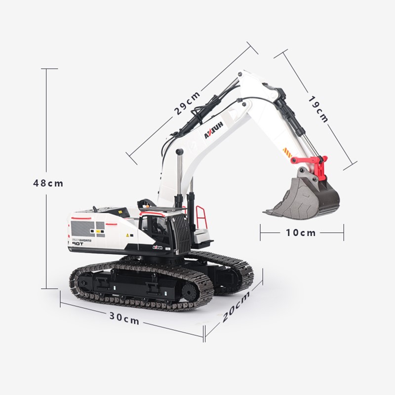 HUINA 1/14 Metal RC Excavator  - Rc Hobby Excavator reseña y precio