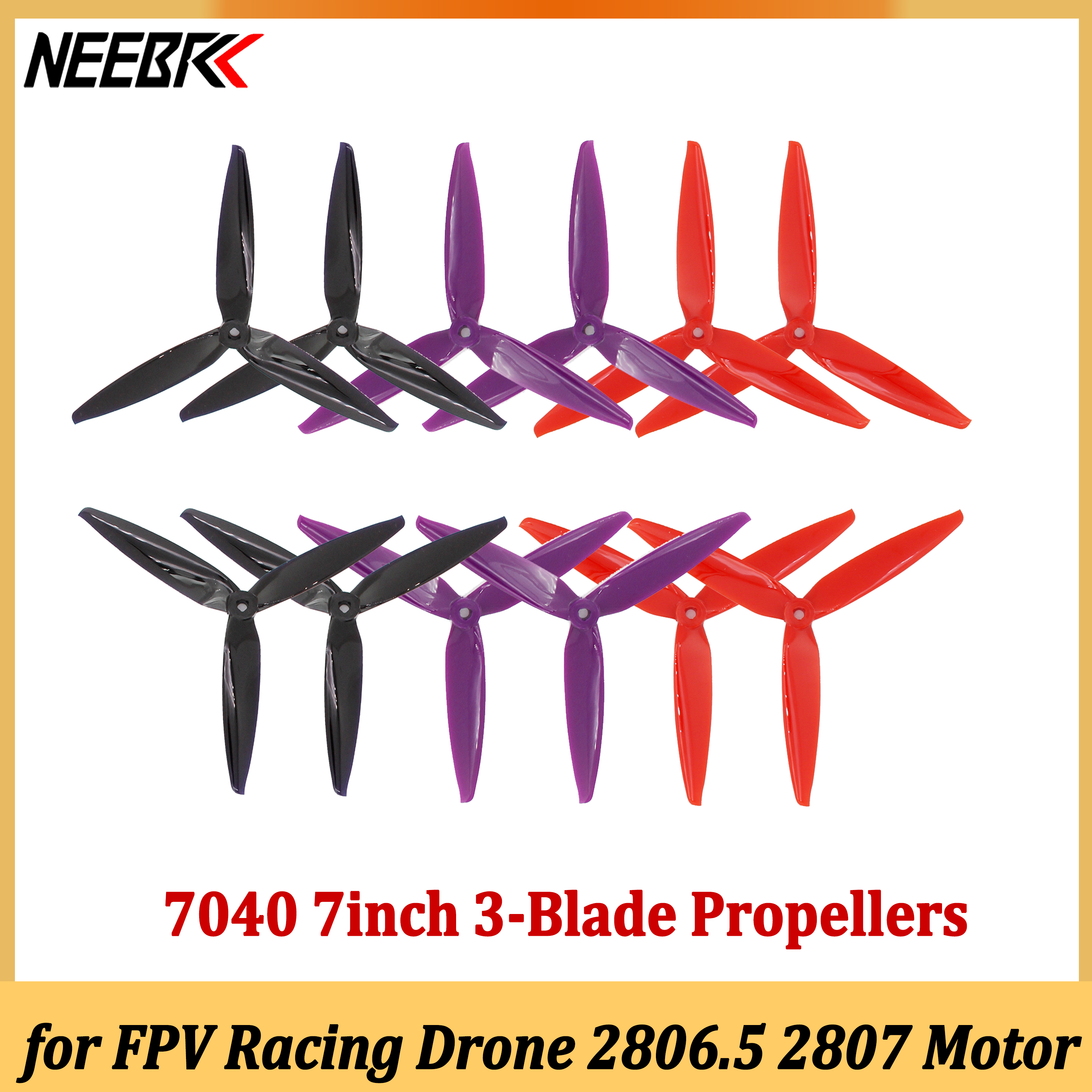 NEEBRC 2Pairs 7040 7inch 2CW 2 - Rc Hobby Vehicles reseña y precio