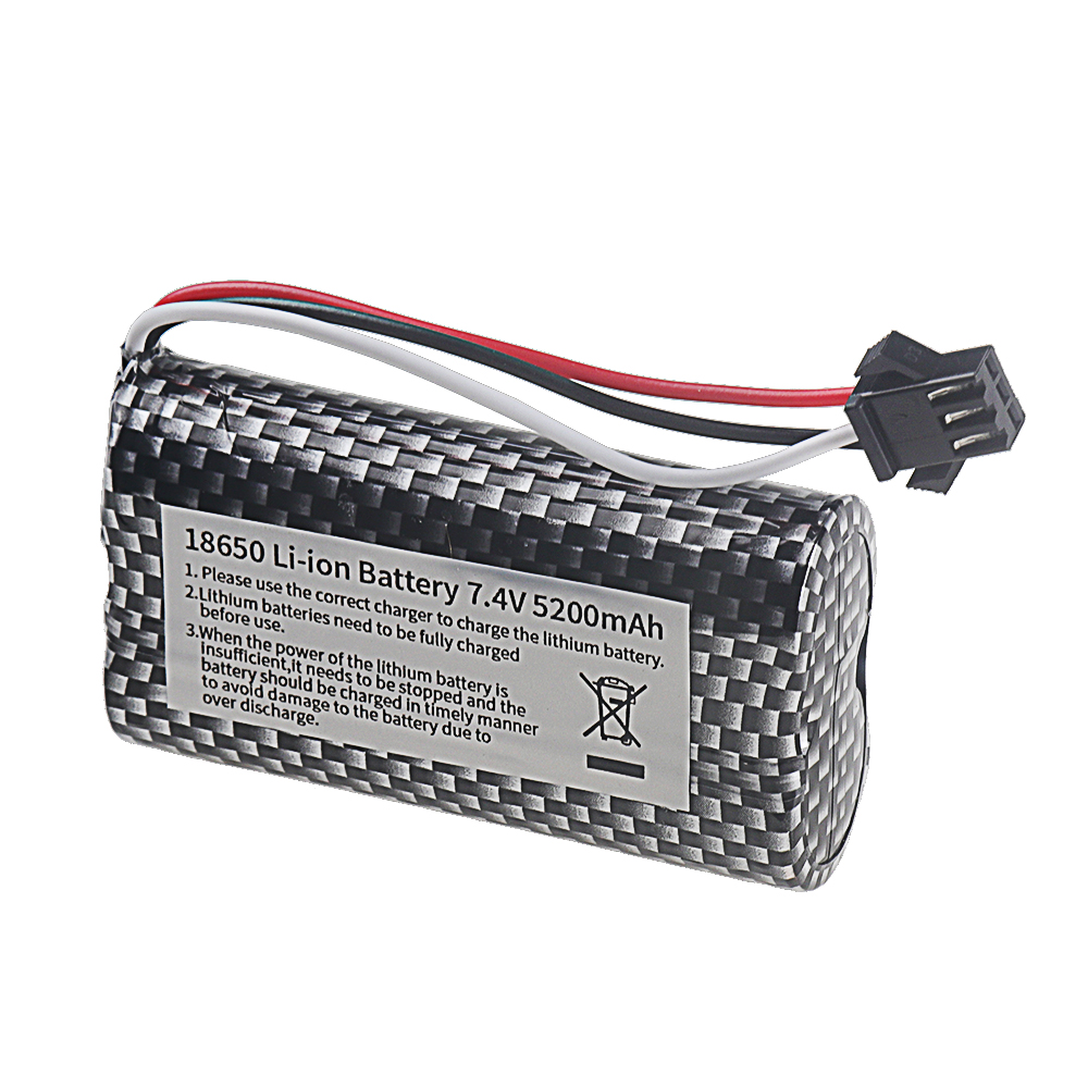 18650 Li-ion 7.4V 5200mAh Batt - Rc Hobby Vehicles reseña y precio